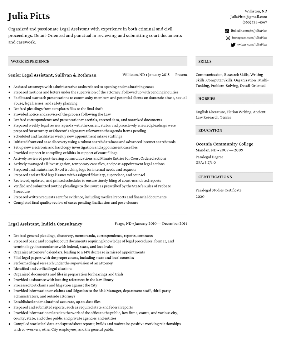 Executive Resume Template
